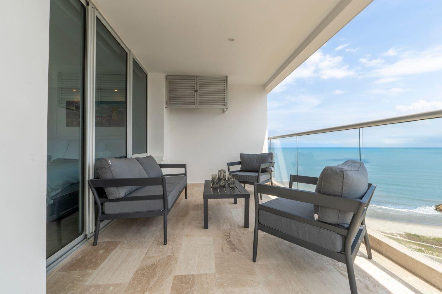 Apartamento Cb1629 Vista Increible Frente Al Mar-atardecer Cartagena